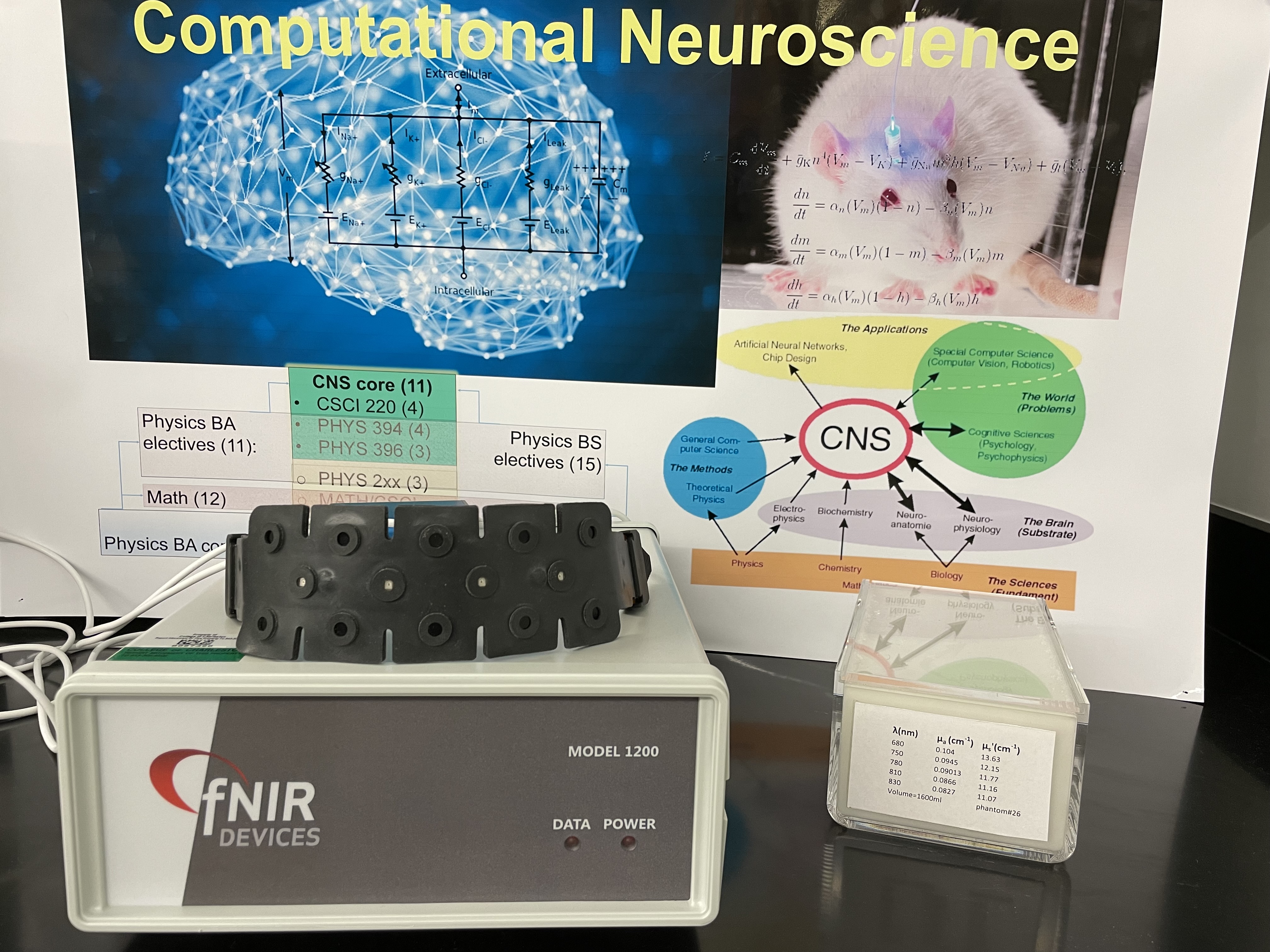 Functional Brain Imaging System with Near-infrared Spectroscopy for Biomedical Physics